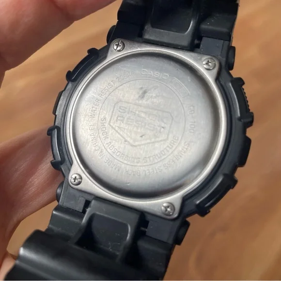 Casio G-Shock Watch Men Black 3263 GD-100 Backlight 200M WR Time
